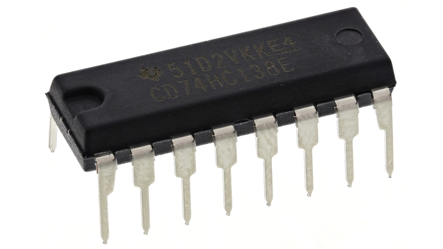 Texas Instruments デコーダ, 16-Pin スルーホール PDIP