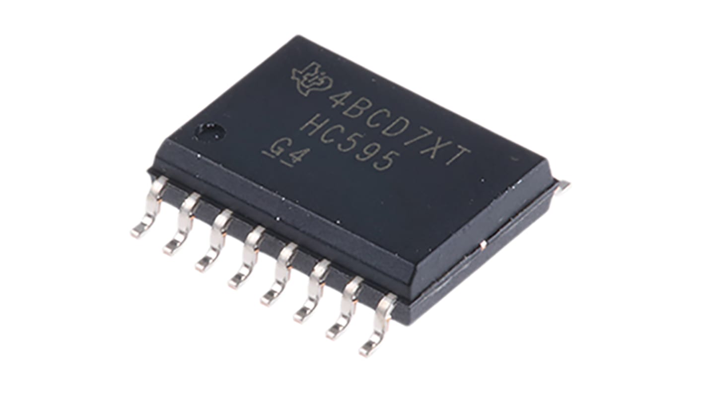 Série vers série Parallèle HC , Unidirectionnel 8 bit SOIC 16 broches