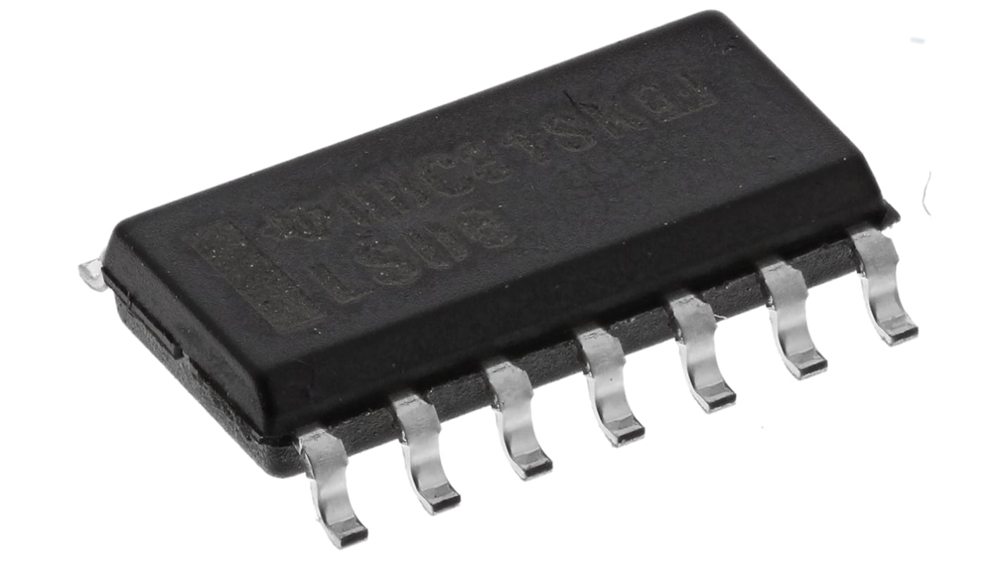 LS, Buffer, Driver, 6 bits Collecteur ouvert, Inversion SOIC 14 broches