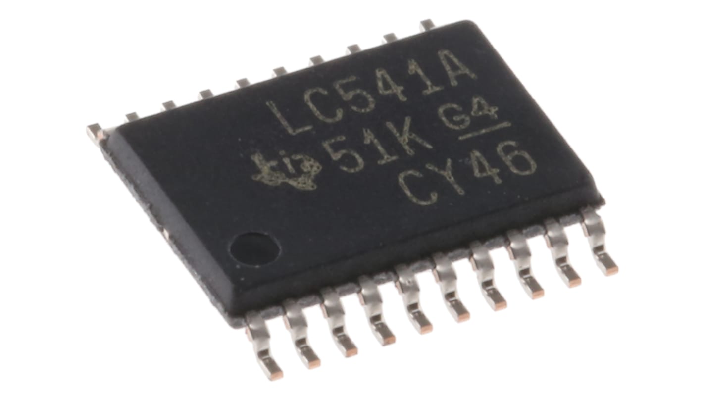 Texas Instruments SN74LVC541APW Octal-Channel Buffer & Line Driver, 3-State, 20-Pin TSSOP
