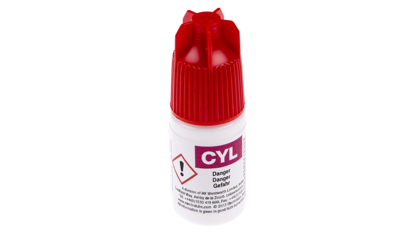 Electrolube Cyanolube Cyanoacrylate 6 x 5 ml, Transparent