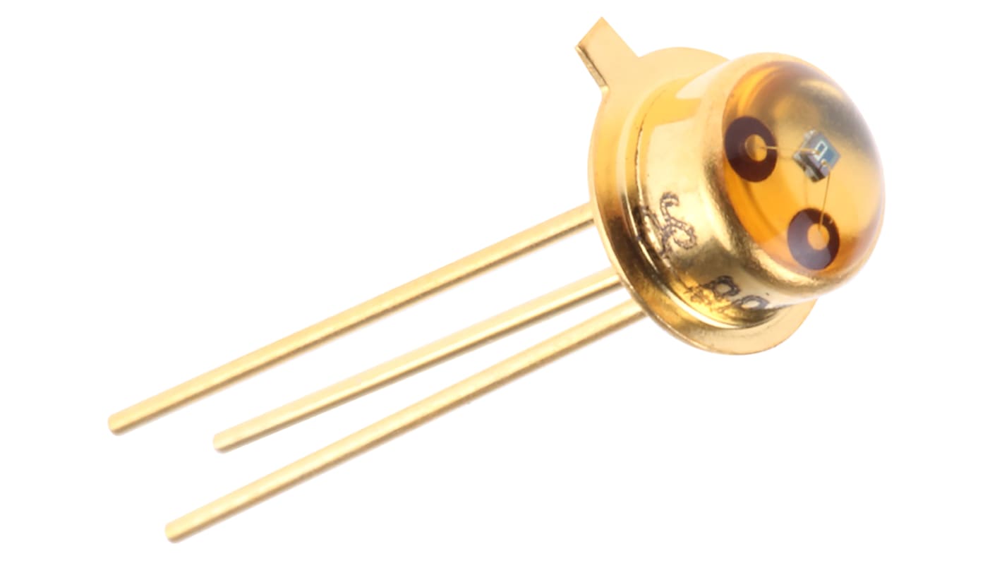 BP 103 ams OSRAM, 110 ° IR + Visible Light Phototransistor, Through Hole 3-Pin TO-18 package
