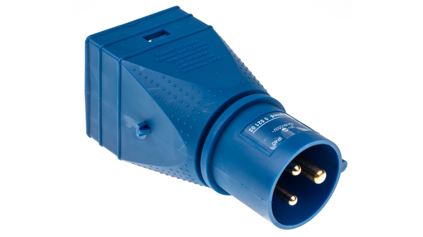 Adaptateur pour connecteur industriel Legrand, 1 x 2P + E, 1 x 2P + E, 16A, 230 V