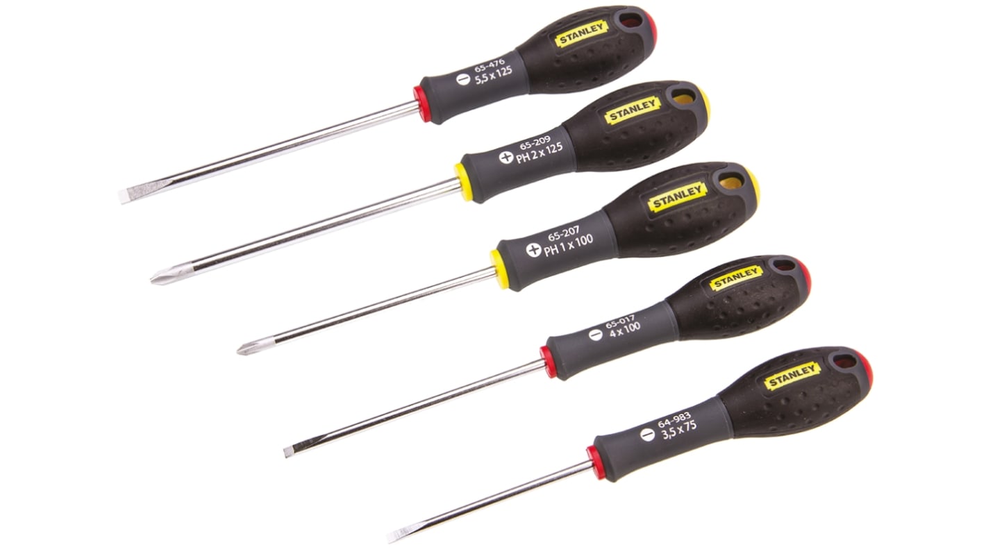 Set di cacciaviti Stanley Tools, 5 pezzi Phillips, a taglio