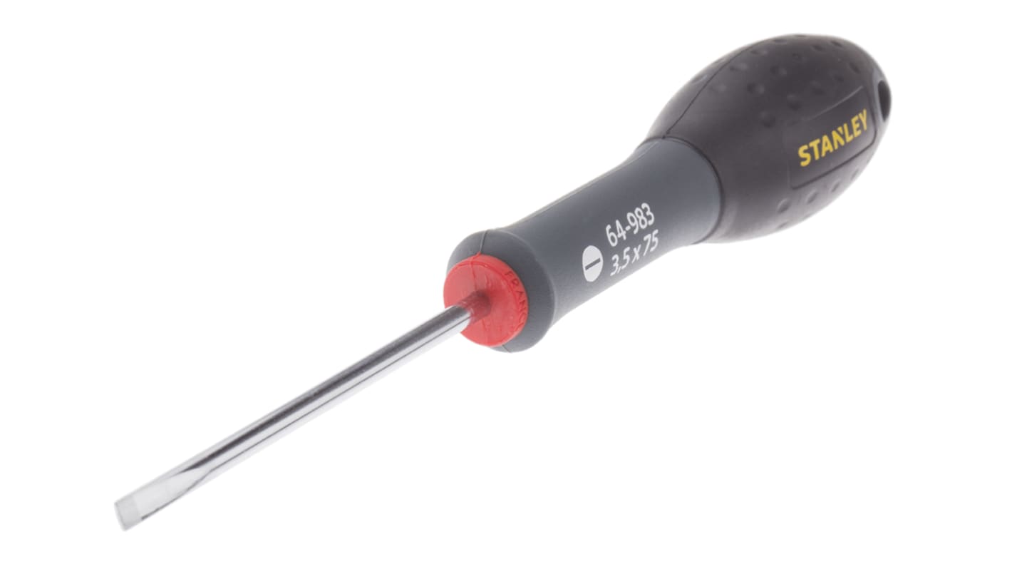 Stanley Slotted  Screwdriver, 3,5 mm Tip, 75 mm Blade