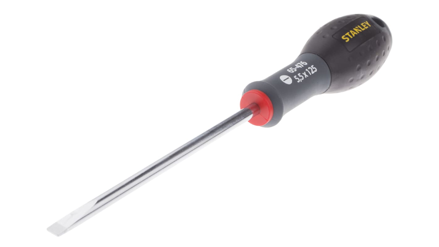 Stanley 5.5 mm Schlitz Standard-Schraubendreher, CrV-Stahl / Klinge 125 mm