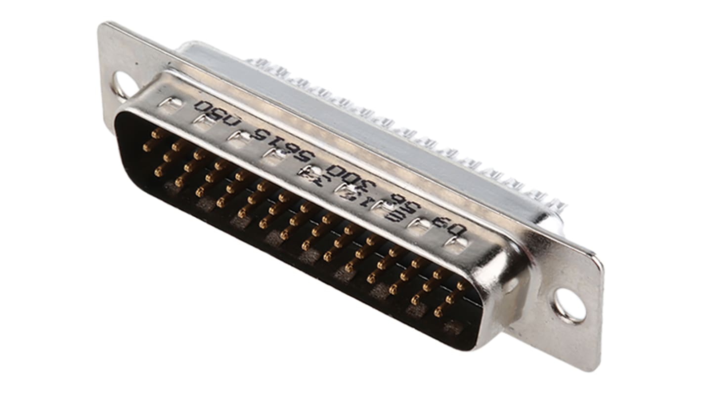 Conector D-sub HARTING, paso 2.29mm, Recto D-Sub de alta densidad, Montaje de Cable, Macho, Terminación Soldador B, 2.0A