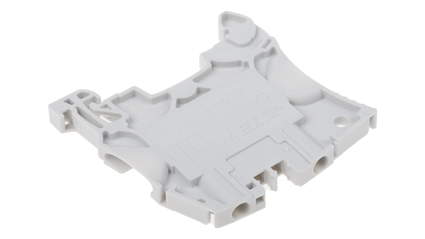 Entrelec ZS4 Series Grey Feed Through Terminal Block, 4mm², Double-Level, Screw Termination, ATEX