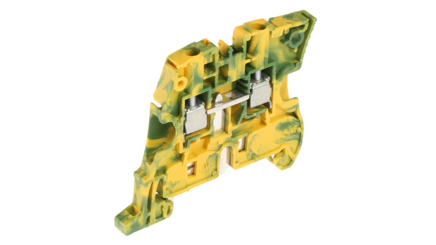 Entrelec 1SNK505150R0000 ZS4 Series Green/Yellow, 4mm², Screw Termination, ATEX