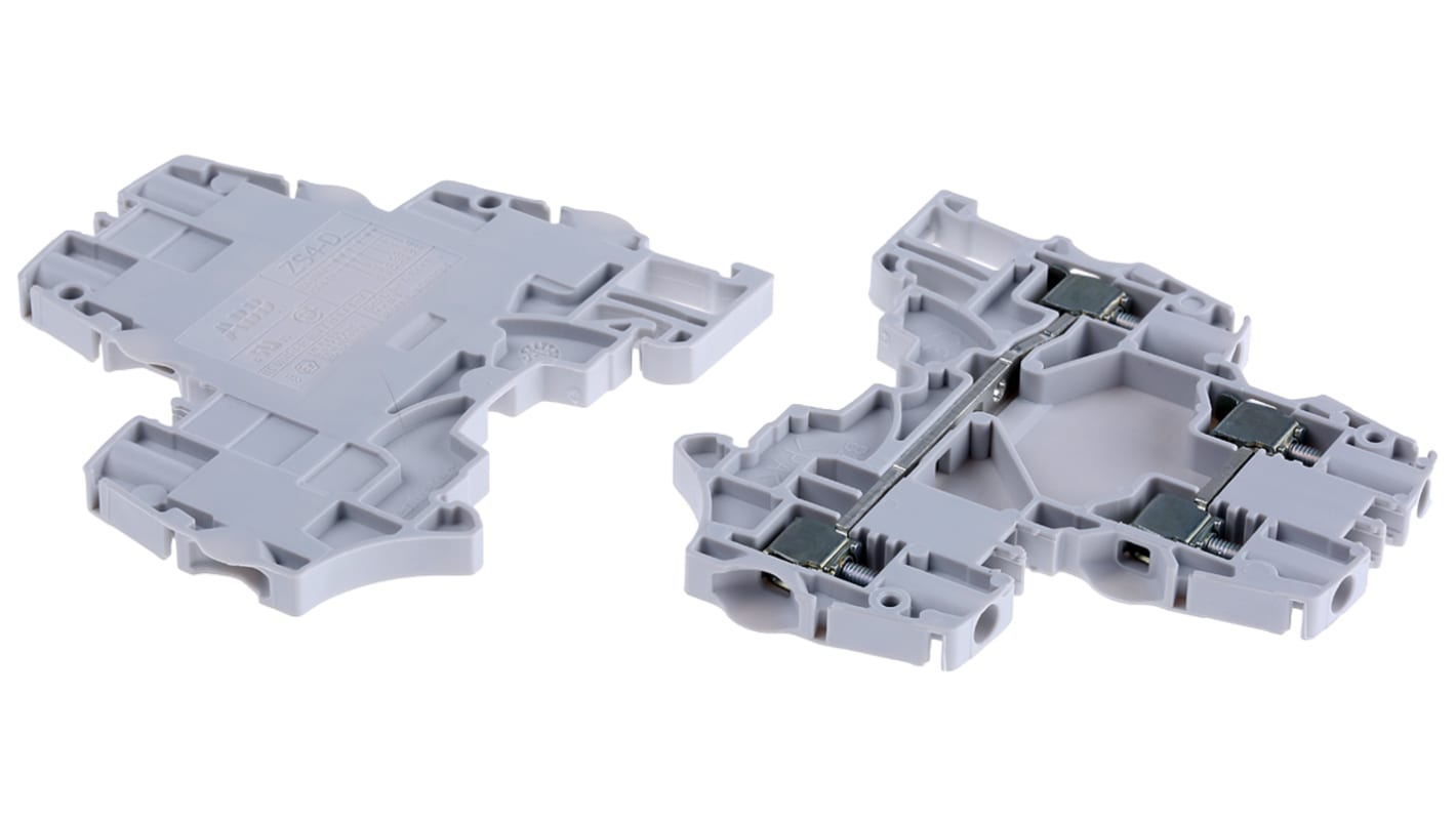 Entrelec SNK Series Grey Double Level Terminal Block, 4mm², Double-Level, Screw Termination