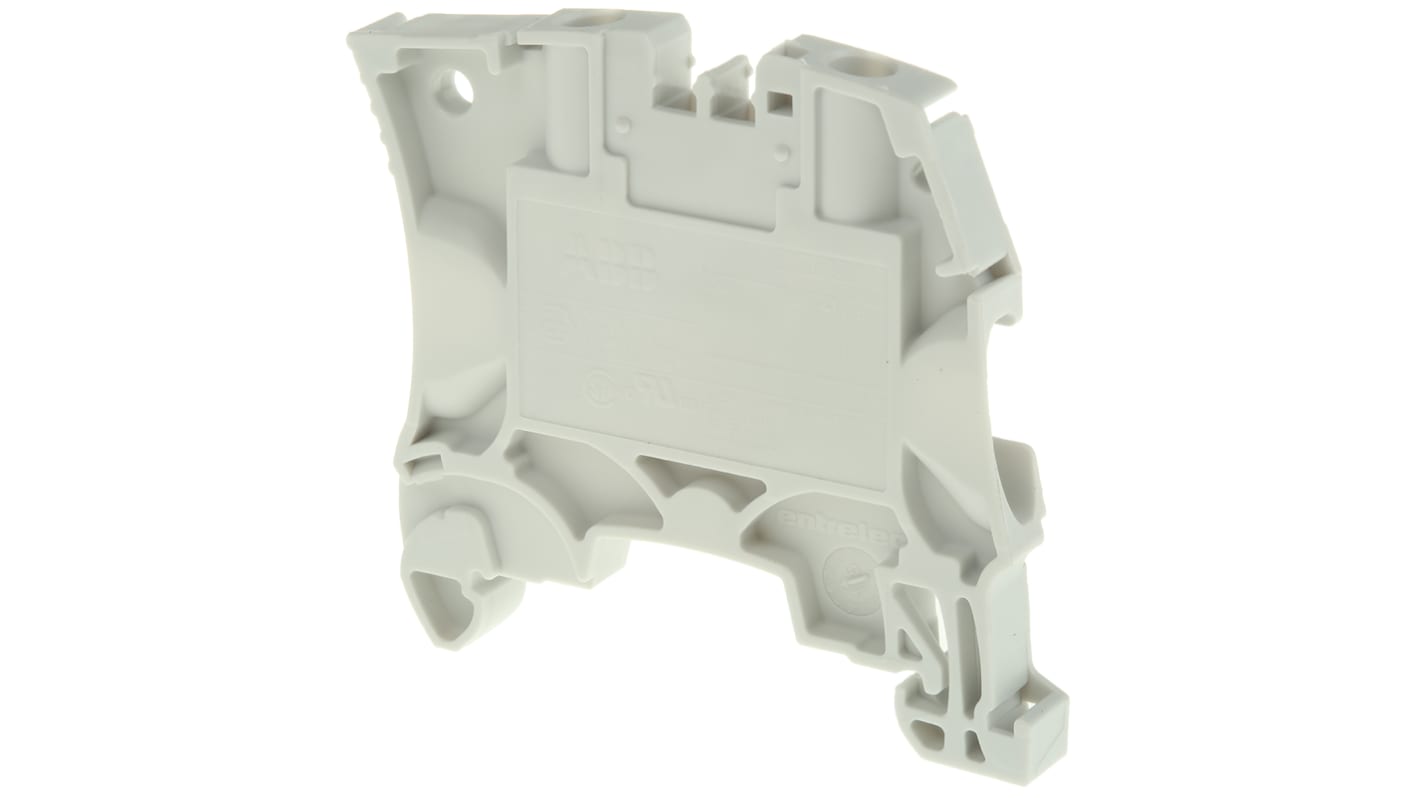 Entrelec 1SNK506010R0000 ZS6 Series Grey, 6mm², Single-Level, Screw Termination, ATEX