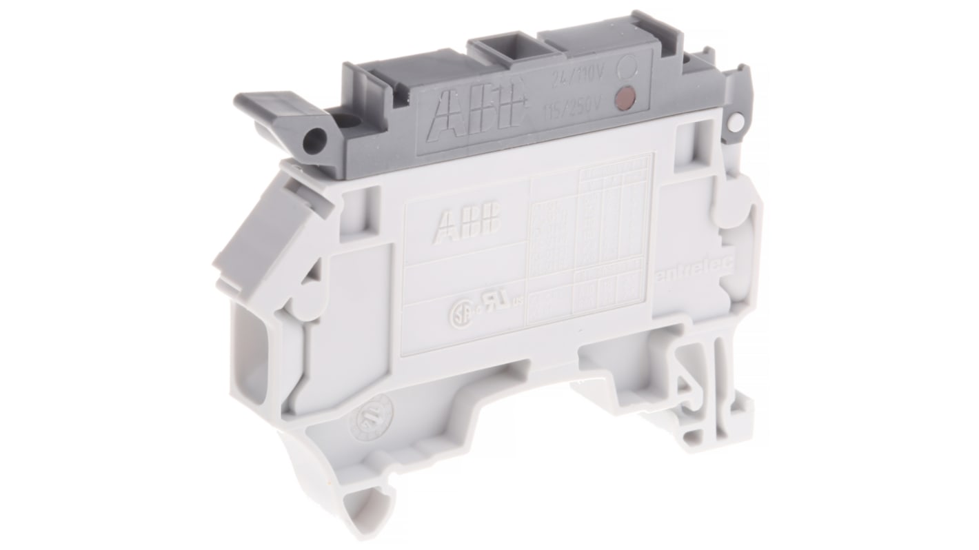 Entrelec 1SNK508414R0000 SNK Series Grey, 1.5mm², Screw Termination, Fused