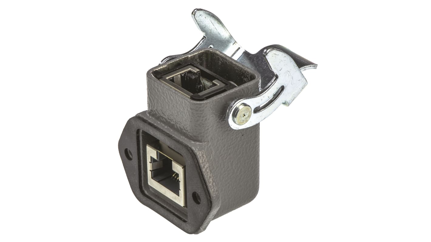 Connettore RJ45 Femmina Harting Cat5, 8 vie, Montaggio a pannello