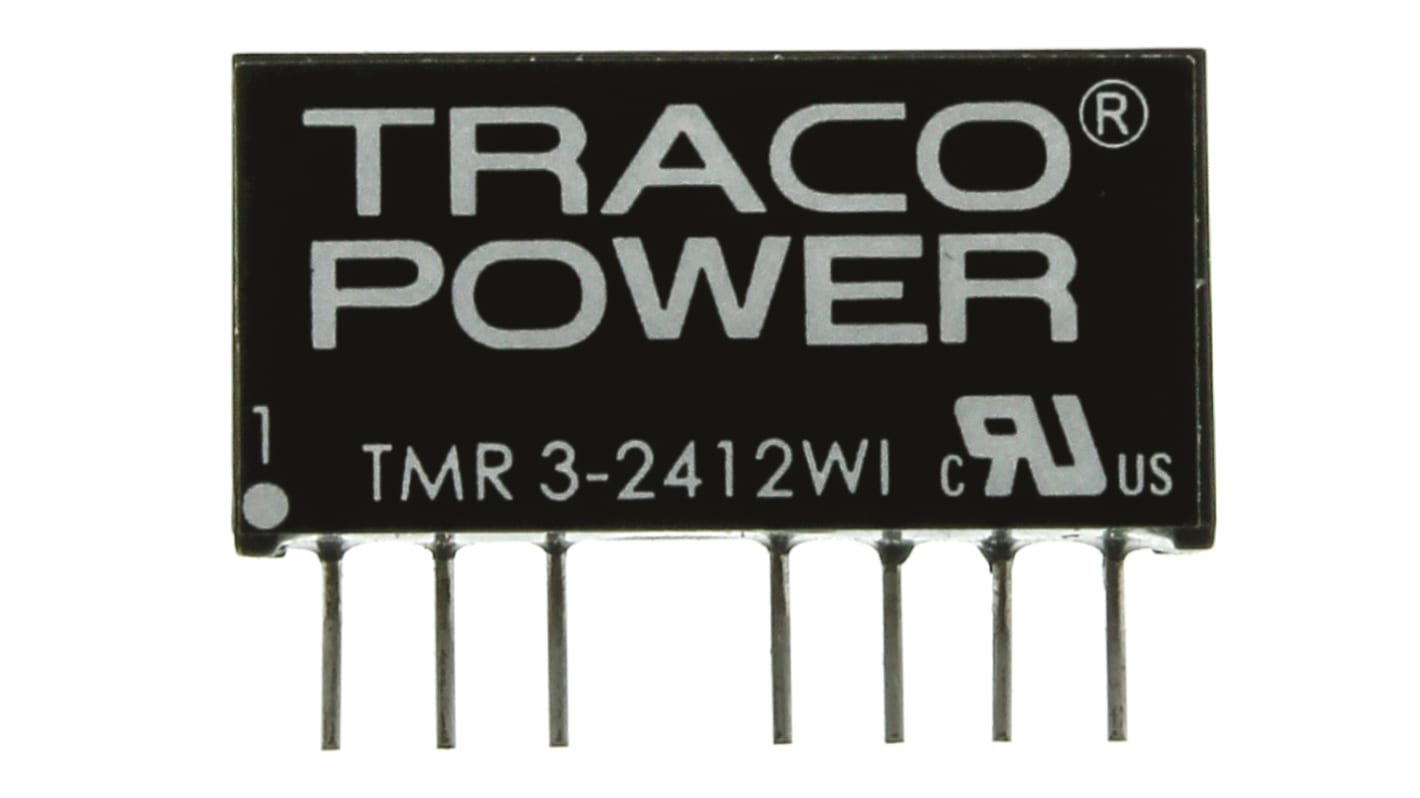 TRACOPOWER TMR 3WI DC/DC-Wandler 3W 24 V dc IN, 12V dc OUT / 250mA PCB-Montage 1.6kV dc isoliert