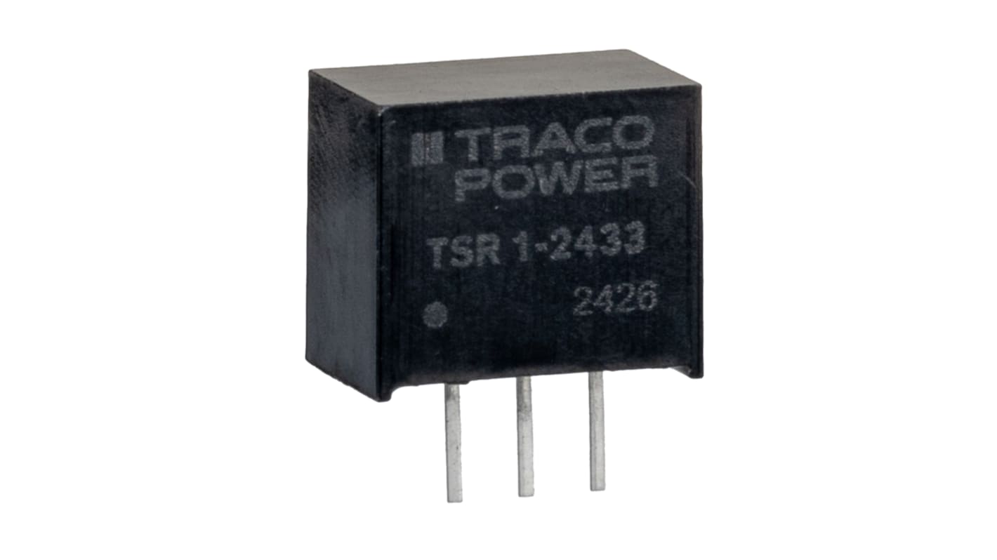 TRACOPOWER Switching Regulator, Through Hole, 3.3V dc Output Voltage, 4.75 → 36V dc Input Voltage, 1A Output