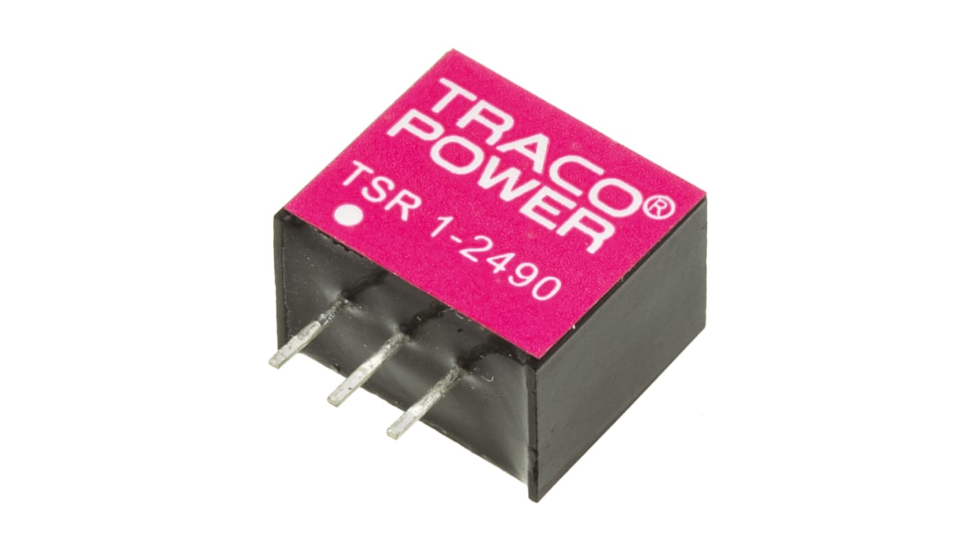 Regulator przełączający, 9W, Uwe 12 → 36V dc, Uwy 9V dc, Iwy 1A, TRACOPOWER, TSR 1