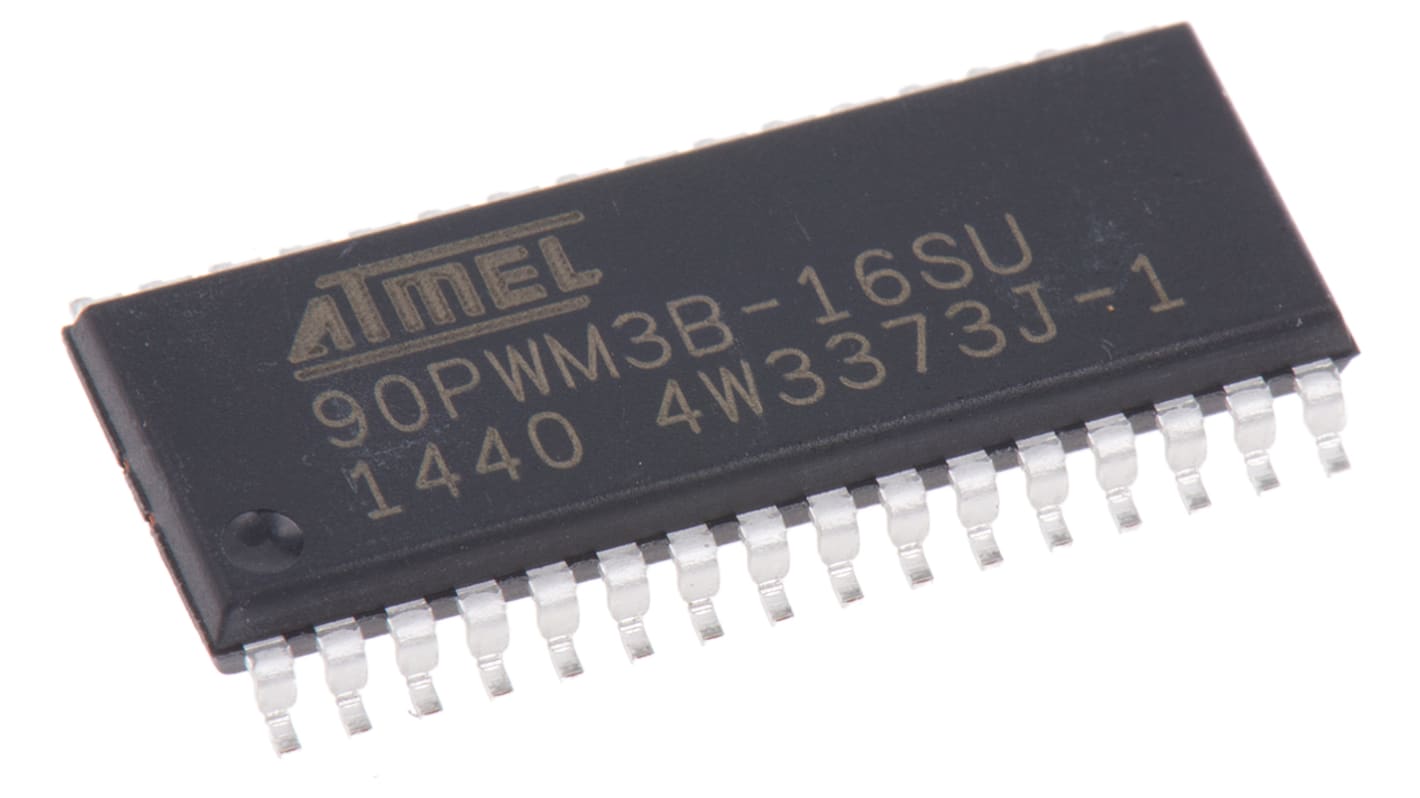 Atmel AT90PWM3B-16SU, 8bit AVR Microcontroller, AT90, 16MHz, 512 B, 8 kB Flash, 32-Pin SOIC