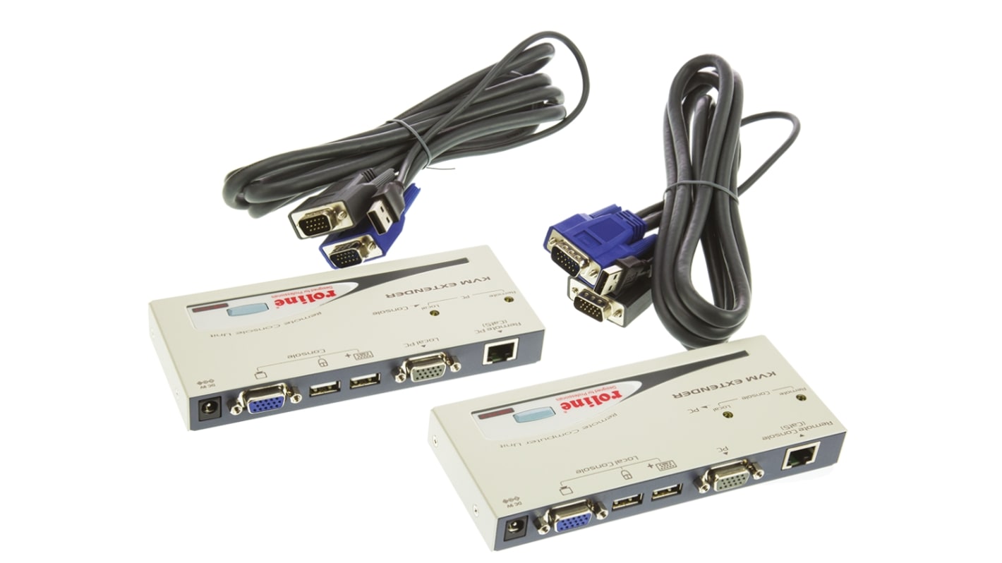 Prolunga KVM Roline 14.01.3249 USB 1 CATx VGA 2