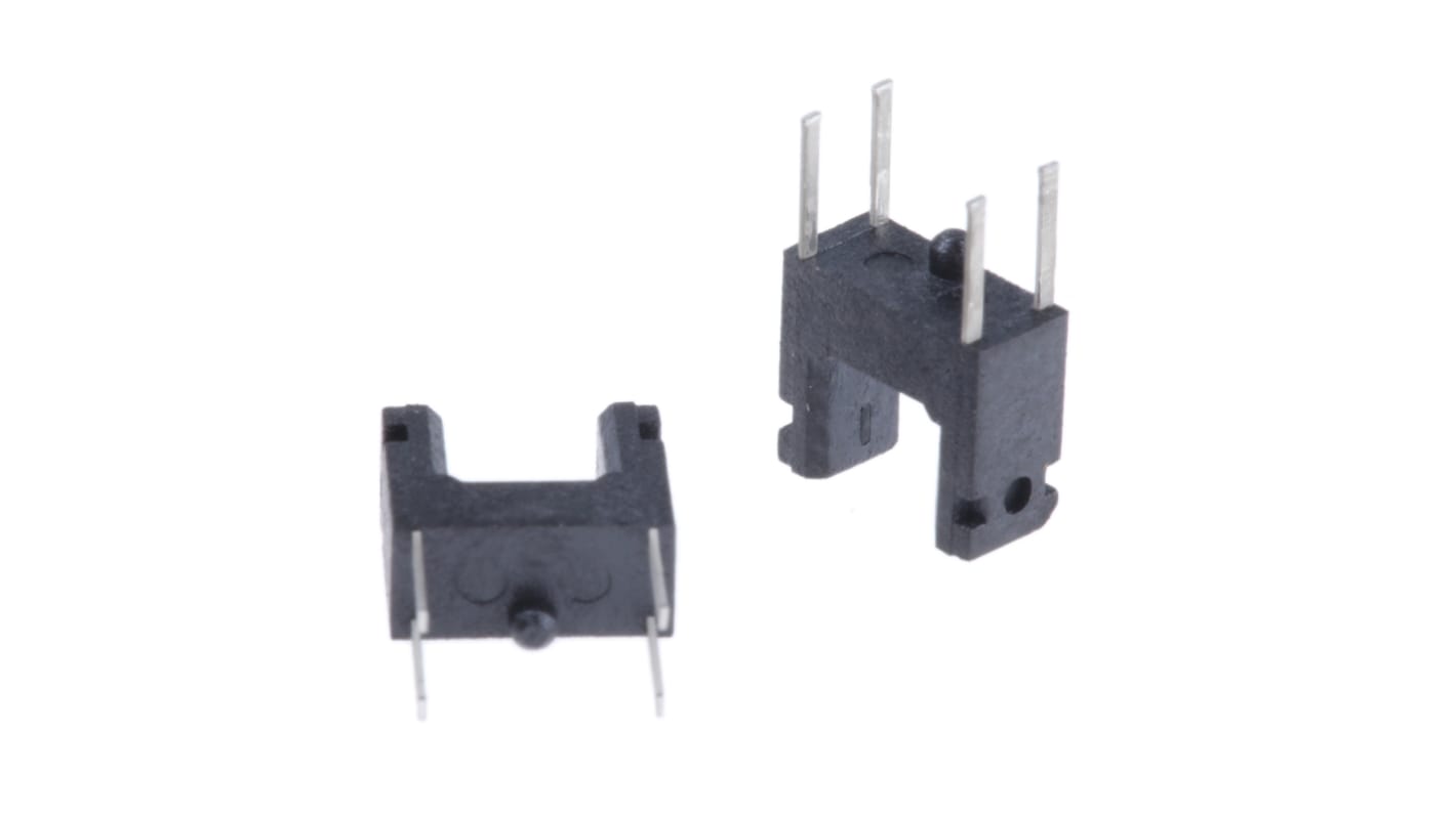 Sharp THT Phototransistor Gabel-Lichtschranke, Anstieg 50μs / Fallzeit 50μs, 4-Pin