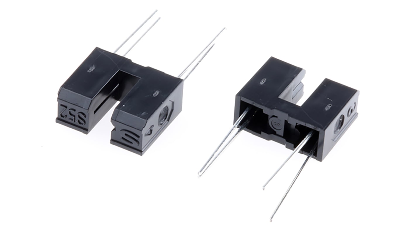 GP1S52VJ000F Sharp, Through Hole Slotted Optical Switch, Phototransistor Output
