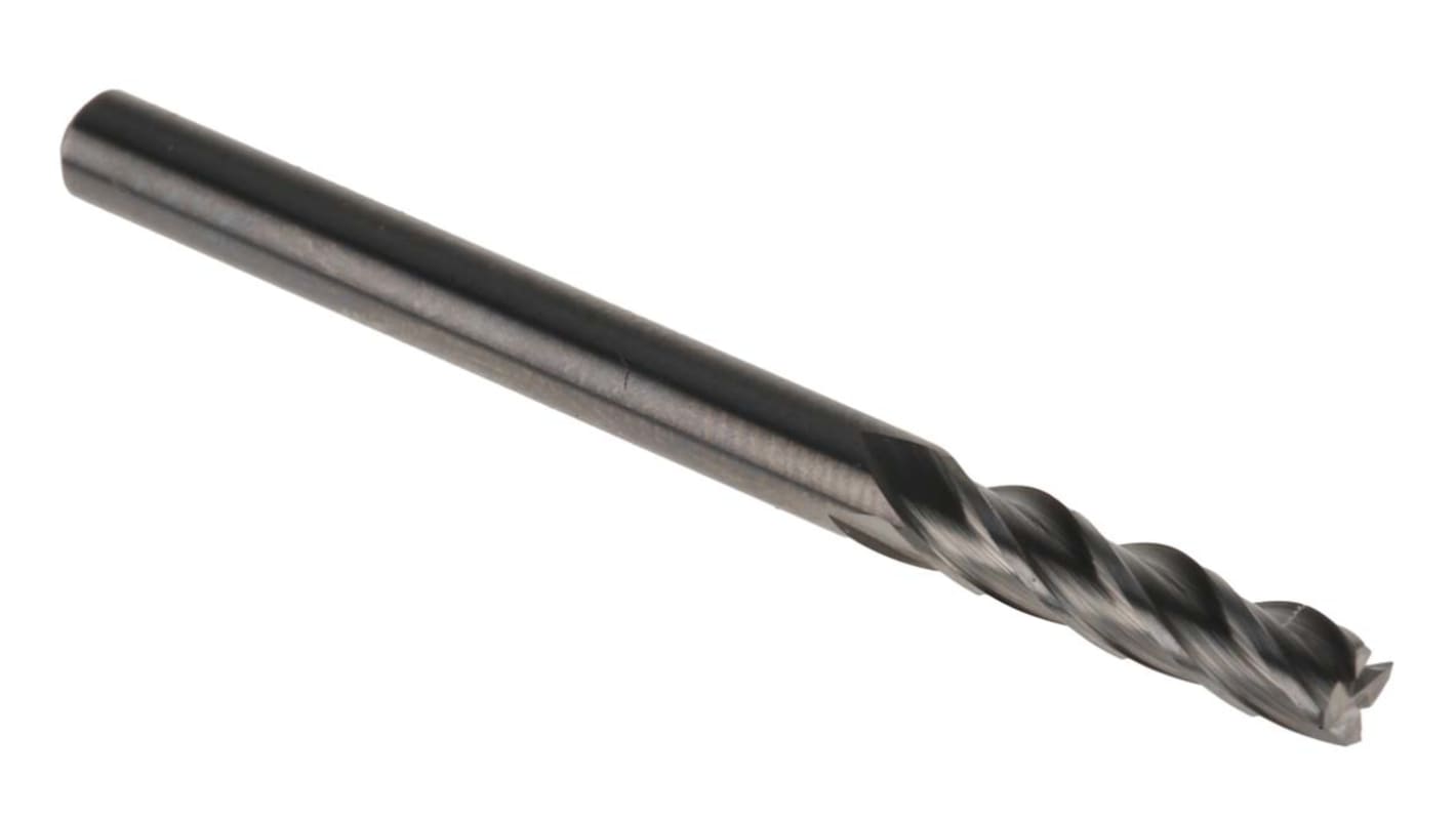 Dormer End Mill, 3mm Cutter, Solid Carbide, 3 mm Shank, 12mm Cut