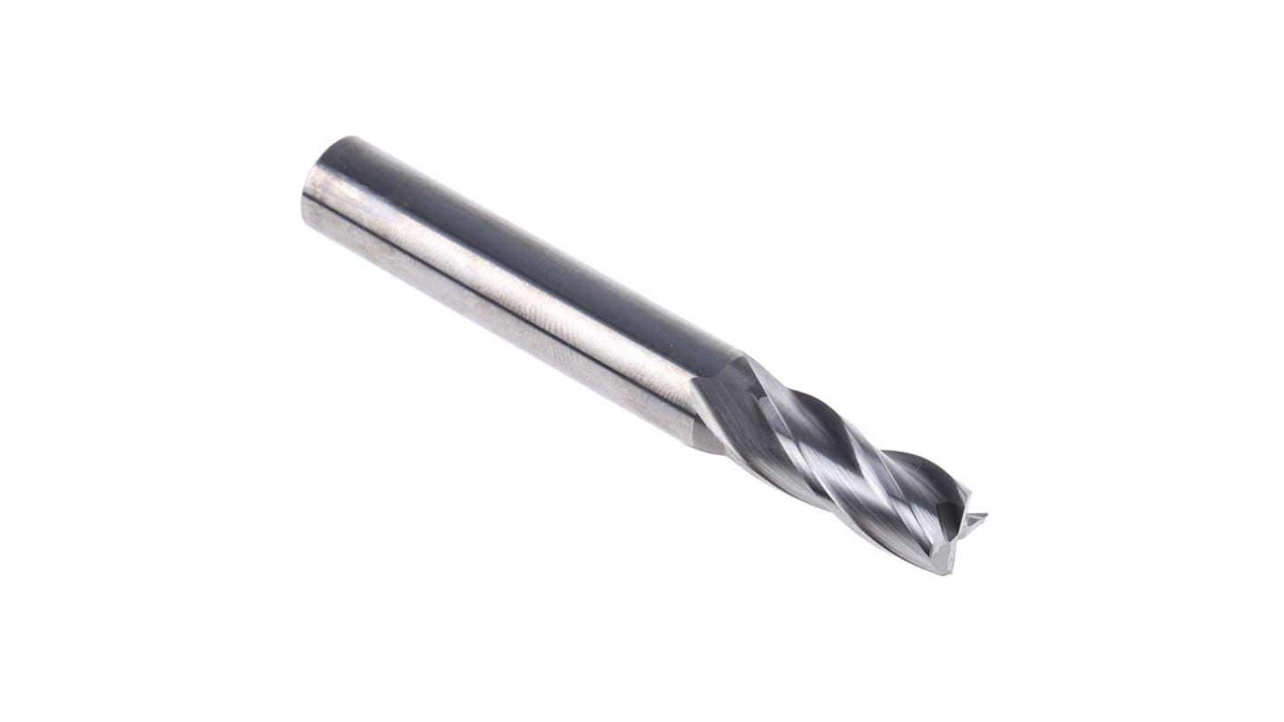 Dormer End Mill, 9mm Cutter, Solid Carbide, 10 mm Shank, 21mm Cut Length