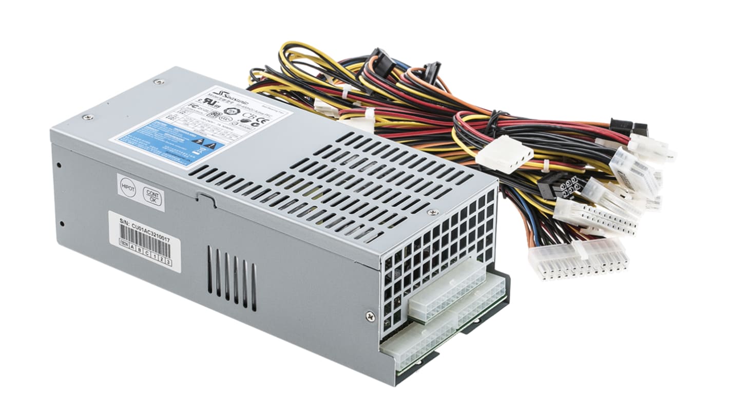 Seasonic 电脑电源, 400W, 90 → 264V 交流输入, 3.3 V dc, 5 V dc, ±12 V dc输出, 225mm长