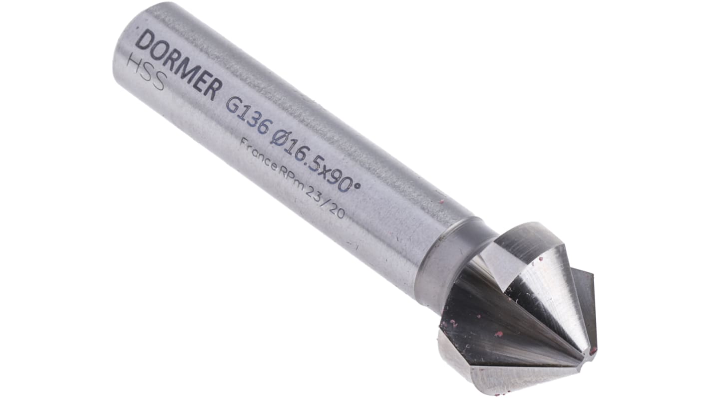 Dormer HSS Drill Bit, 16.5mm Head, 3 Flute(s), 90°, 1 Piece(s)