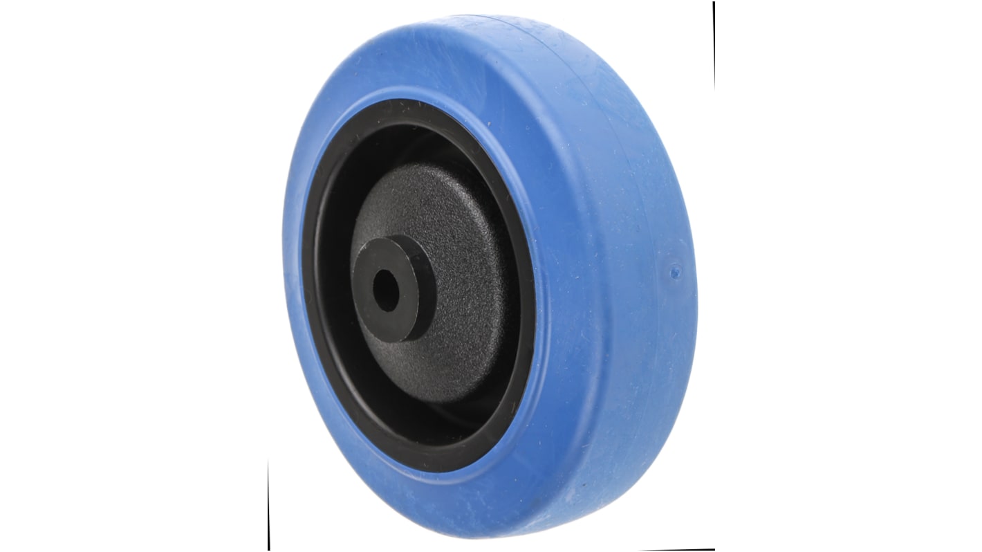 Flexello Blue Rubber Non-Marking Trolley Wheel, 135kg