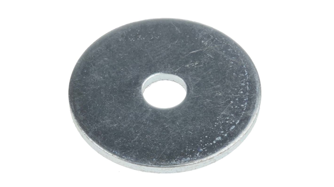 Bright Zinc Plated Steel Mudguard Washers, M5