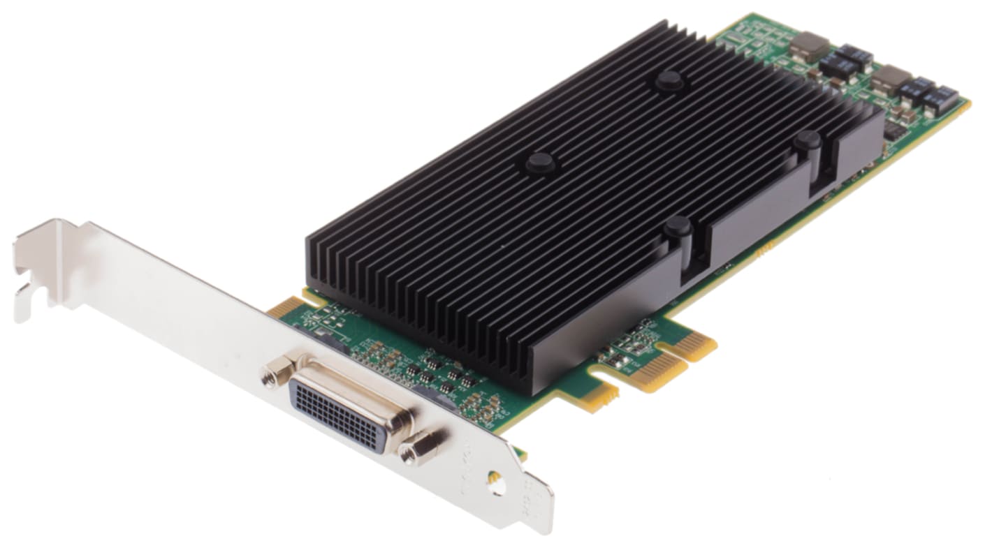 Matrox PCIe x1 512MB Graphics Card M Series DDR2 Memory DVI VGA Output M9120 E512LAU1F