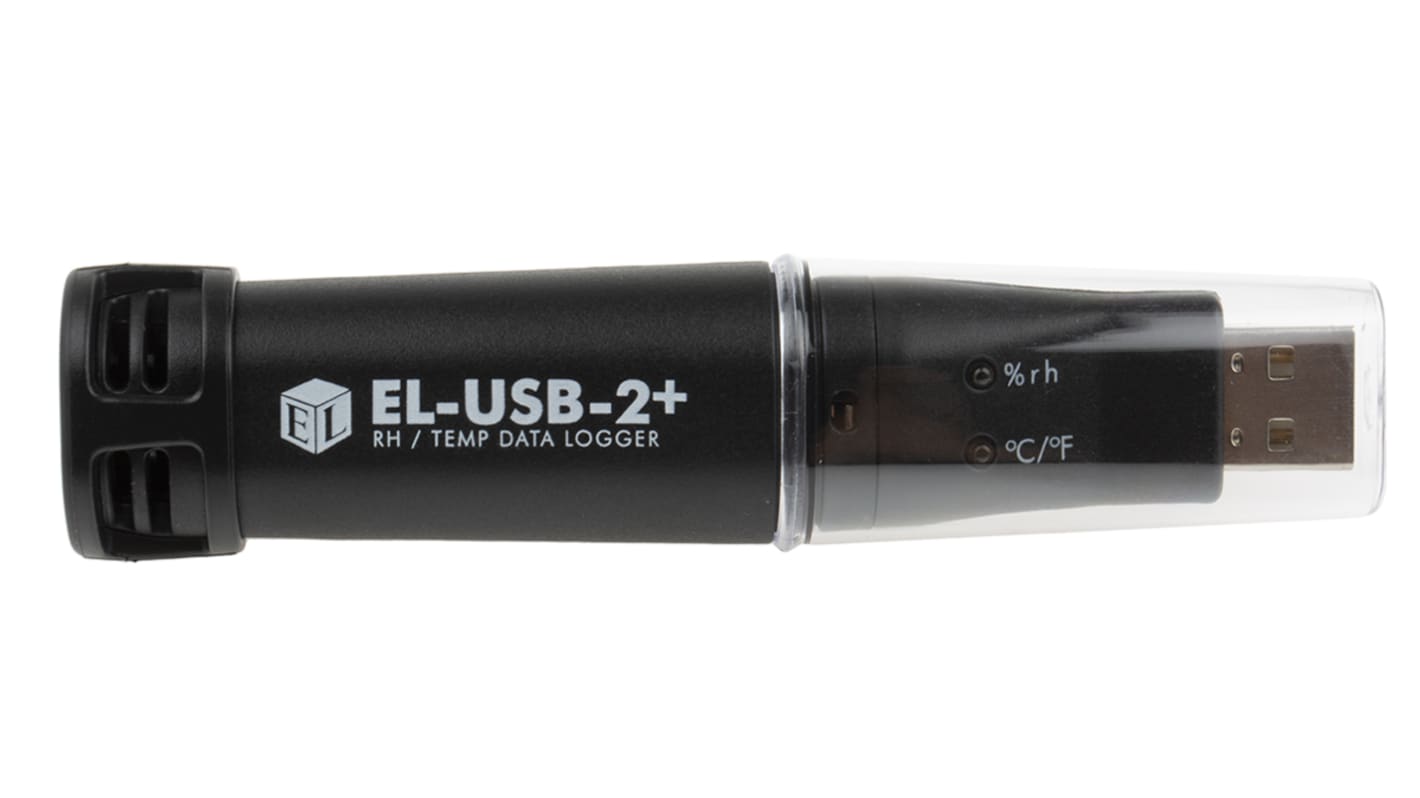 Registrador de datos Lascar EL-USB-2+, para Humedad Temperatura, Punto de rocío, con alarma, interfaz USB