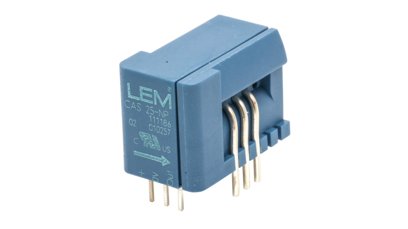 LEM CAS Series Current Transformer, 25A Input, 25:1, 5.25 V