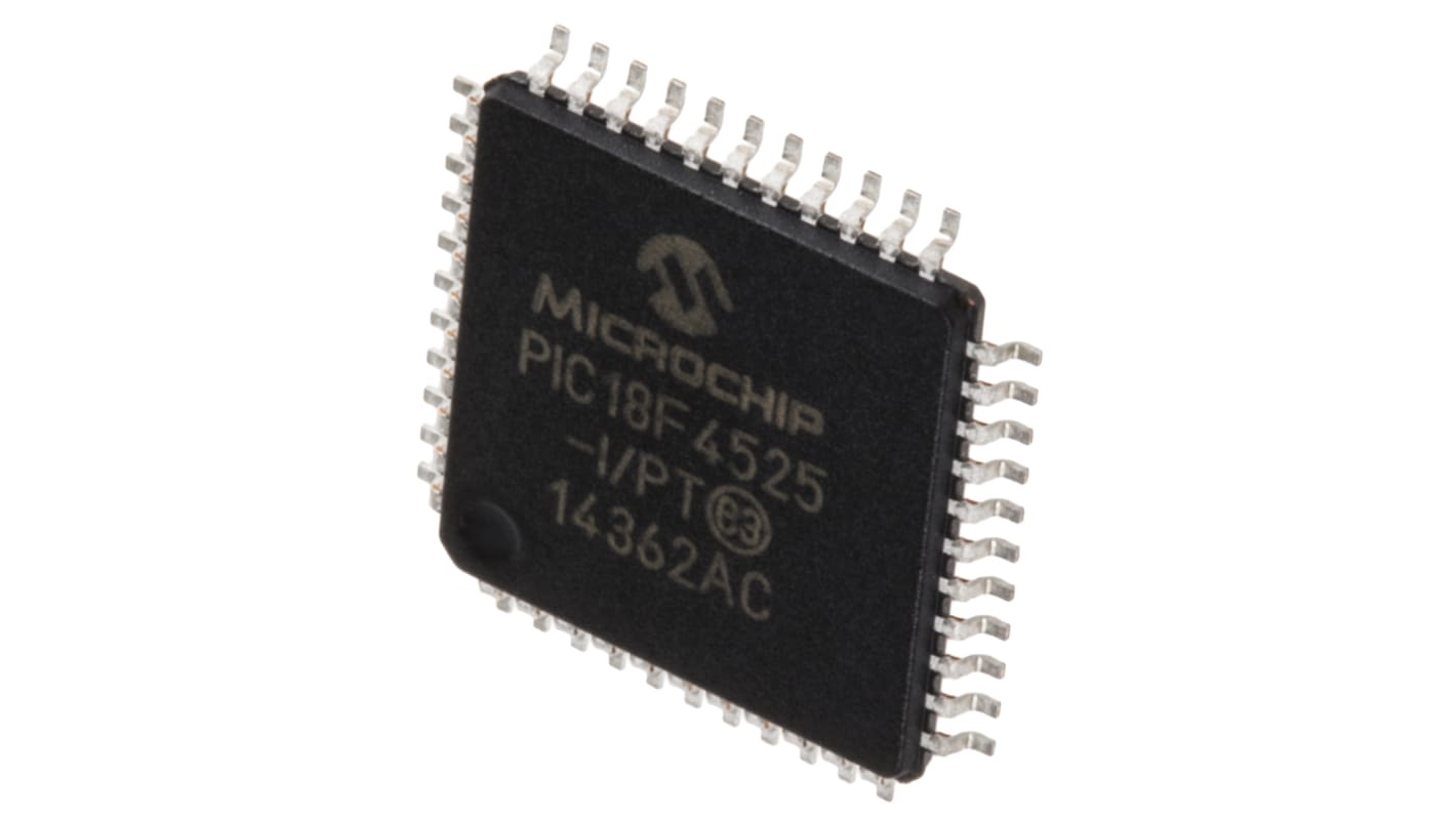 Microchip PIC18F系列单片机, PIC内核, 44针, TQFP封装, 0CAN通道