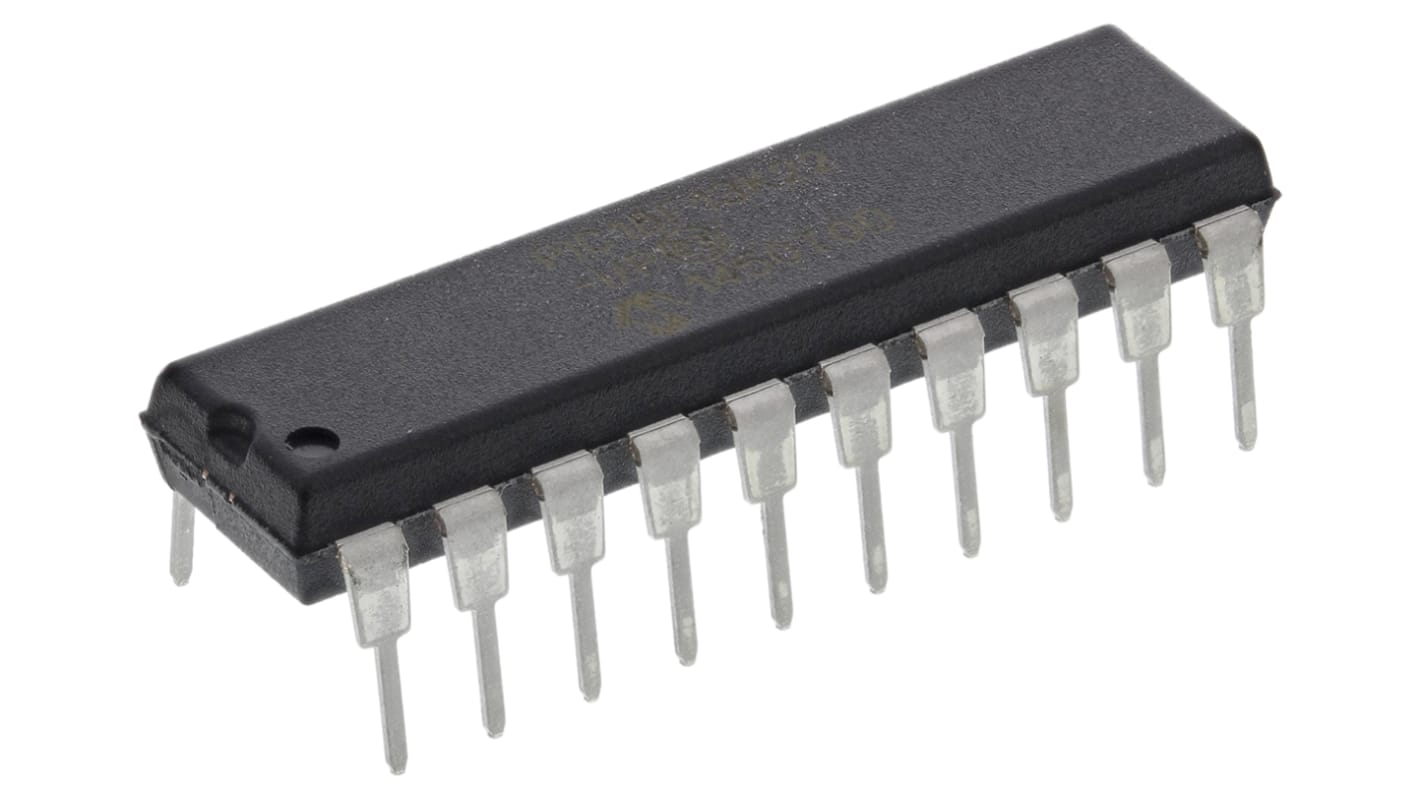 Microchip マイコン, PIC, 64MHz, 8 kB、256 B, フラッシュ, 20-Pin PDIP