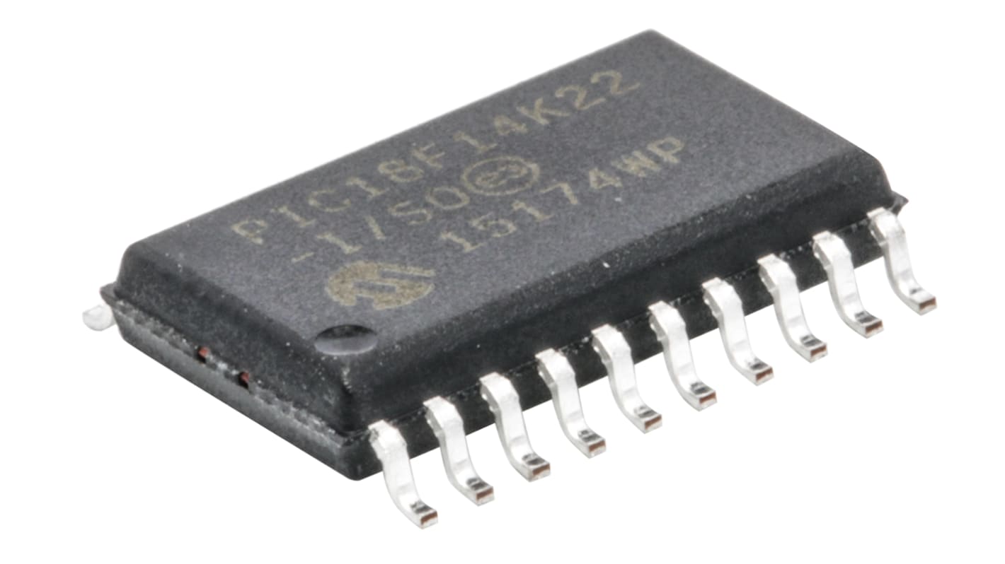 Microchip PIC18F14K22-I/SO, 8bit PIC Microcontroller, PIC18F, 64MHz, 16 kB, 256 B Flash, 20-Pin SOIC