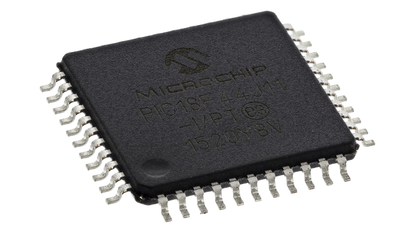 Microchip PIC18F系列单片机, PIC内核, 44针, TQFP封装, 0CAN通道