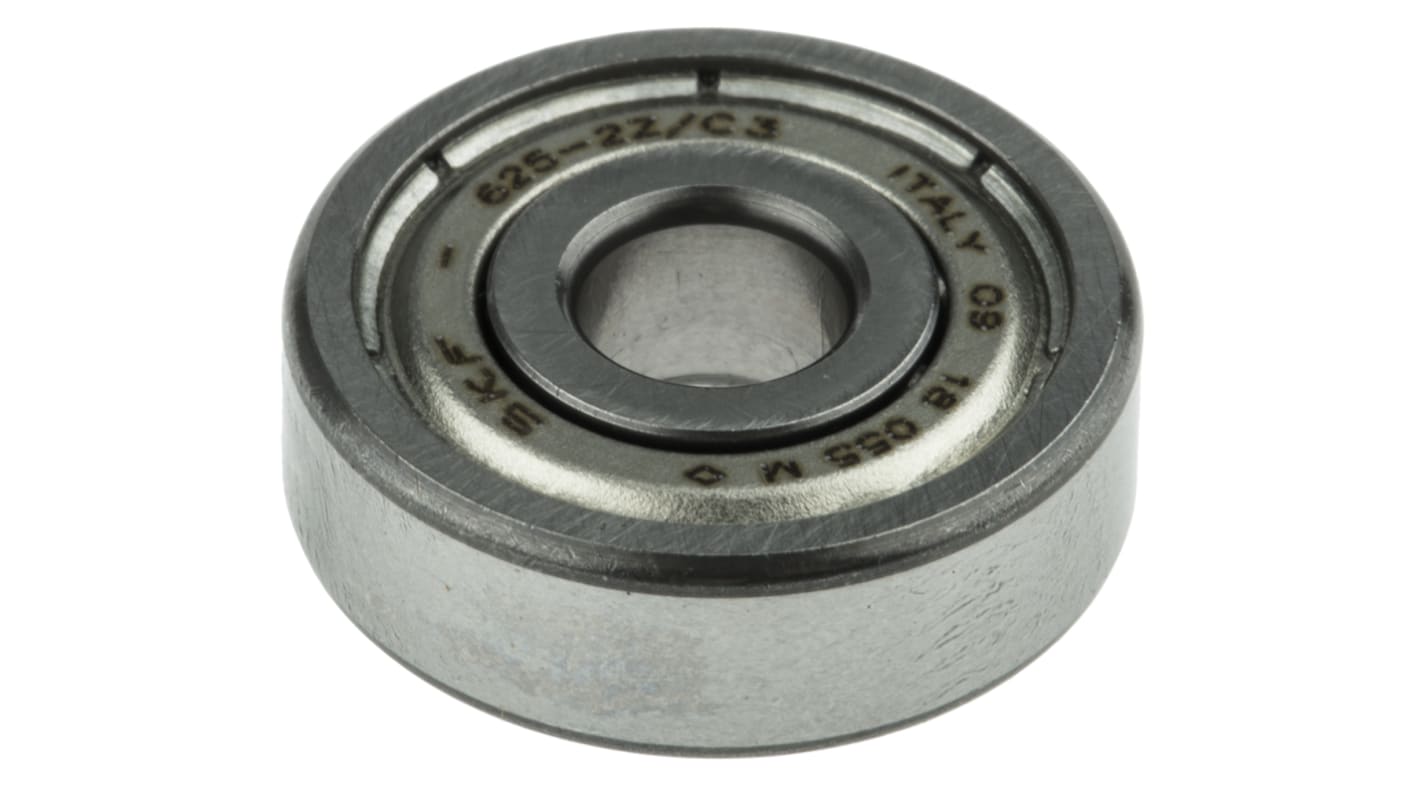 SKF 625-2Z/C3 Single Row Deep Groove Ball Bearing- Both Sides Shielded 5mm I.D, 16mm O.D