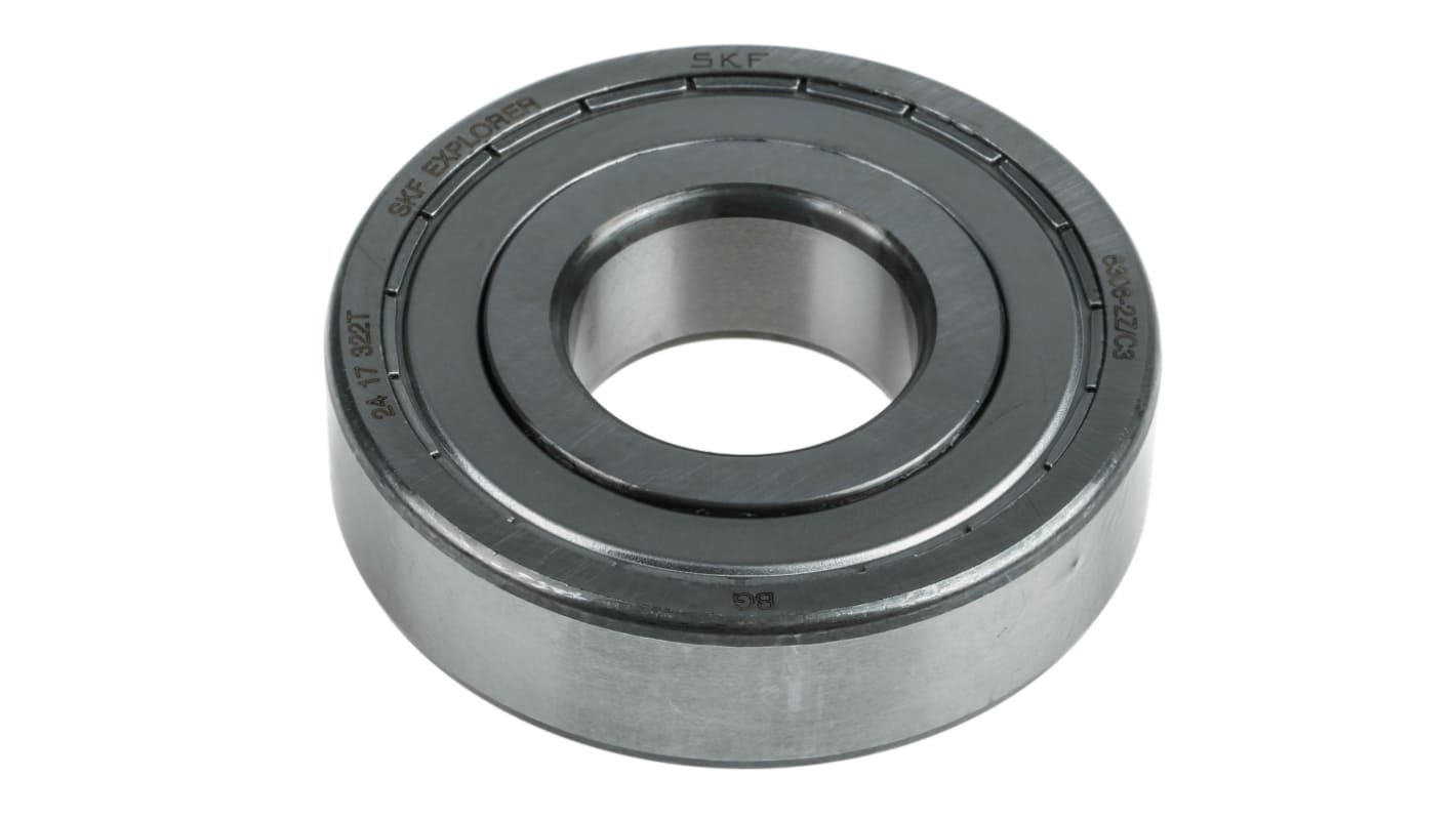 SKF 6306-2Z/C3 Single Row Deep Groove Ball Bearing- Both Sides Shielded 30mm I.D, 72mm O.D