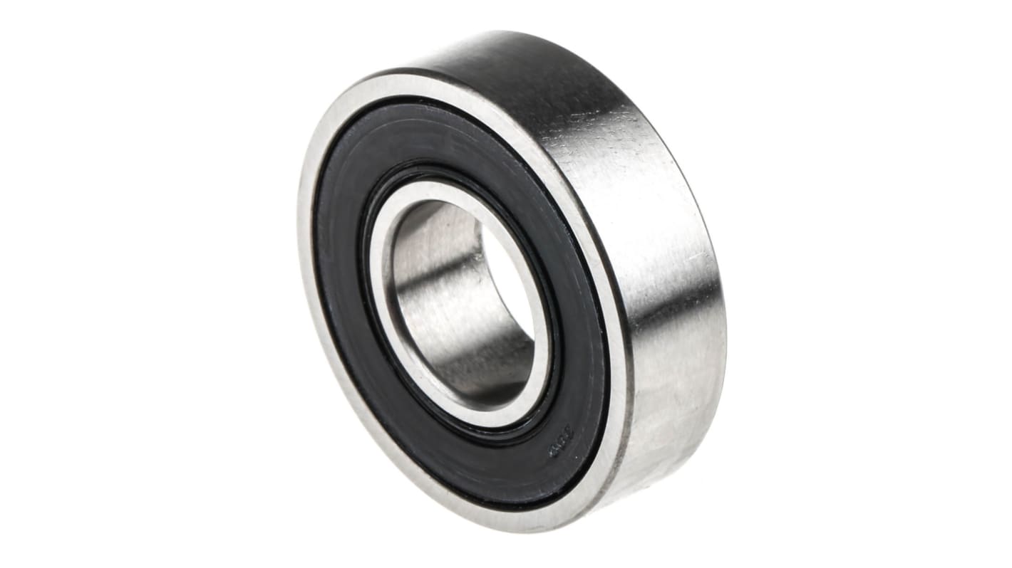 SKF 单列深沟球轴承, 12mm内径, 28mm外径, 8mm宽滚道, C3间隙, 两侧密封