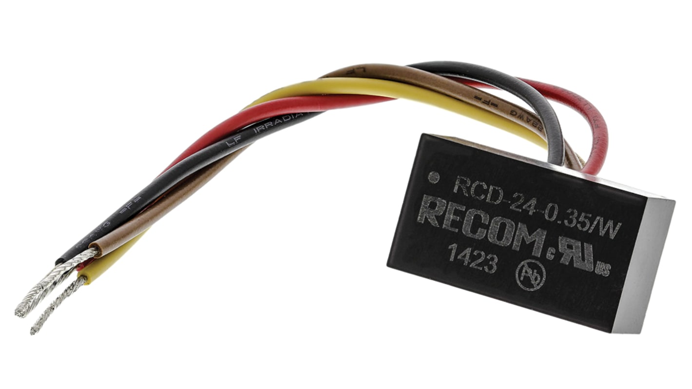 Recom LEDドライバ, 定電流, 350mA, 12.25W, RCD-24-0.35/W