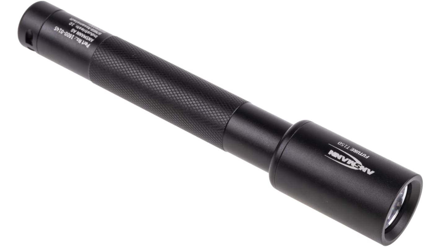 Ansmann 手电筒, 150 lm, LED, 2x AA电池, 黑色, IP54, T150