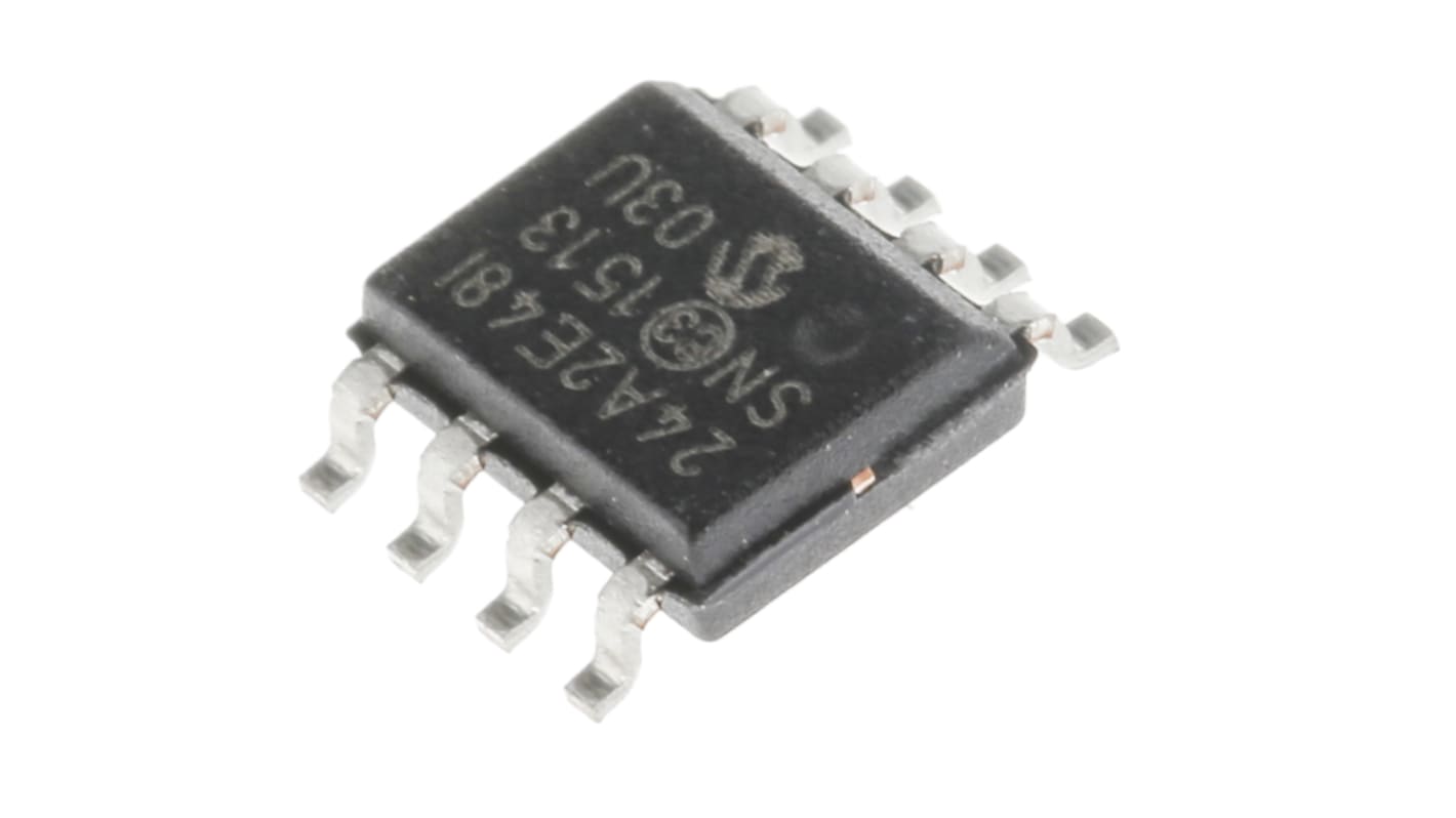 Microchip 2kbit Serieller EEPROM-Speicher, Seriell-I2C Interface, SOIC, 900ns SMD 256 x 8 Bit, 256 x 8-Pin 8bit,