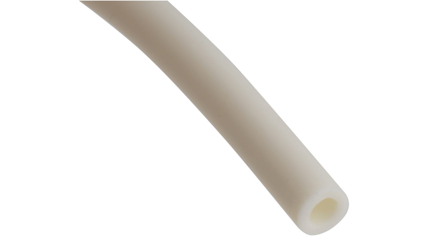 RS PRO TPE, Flexible Tube, 4.8mm ID, 8mm OD, White, 3m