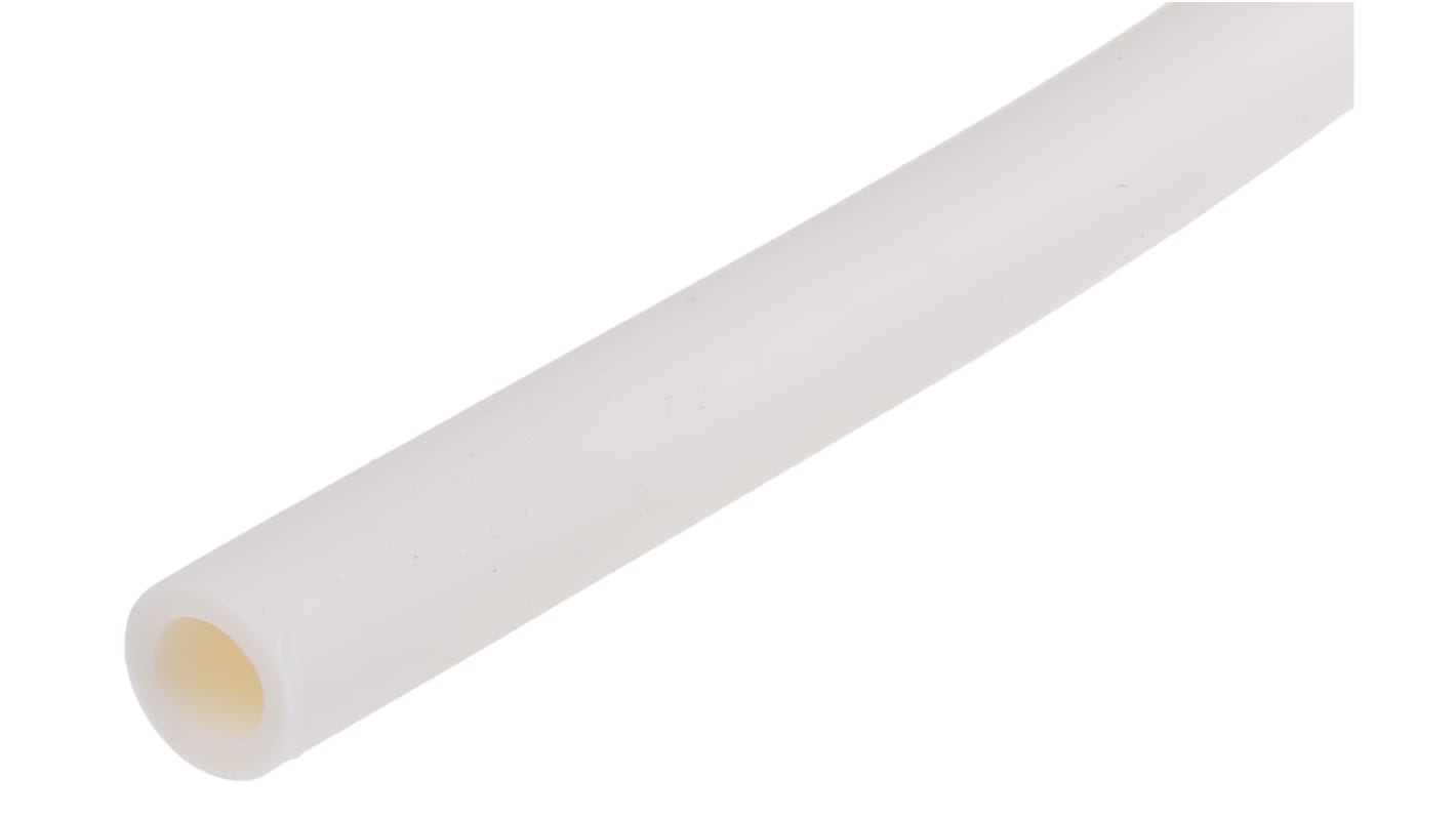 RS PRO TPE, Flexible Tube, 6.4mm ID, 9.6mm OD, White, 3m