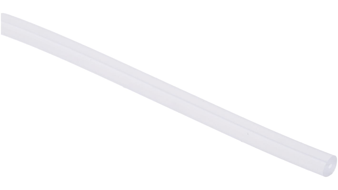 RS PRO Silicone, Flexible Tube, 0.8mm ID, 4mm OD, Clear, 3m