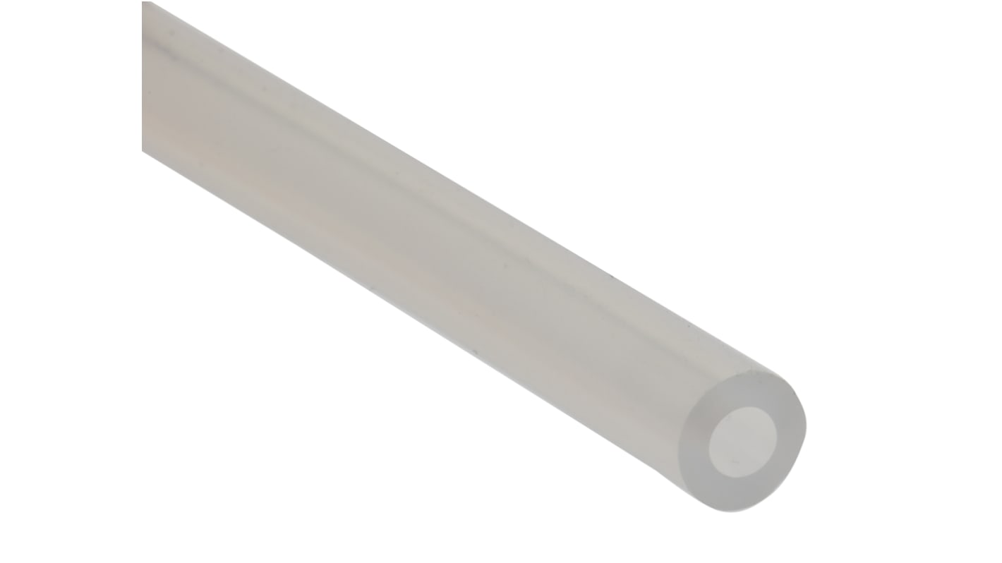 RS PRO 硅胶实验室挠性管, 半透明, 3.2mm内径, 6.4mm外径, 3m长, 最高+200°C