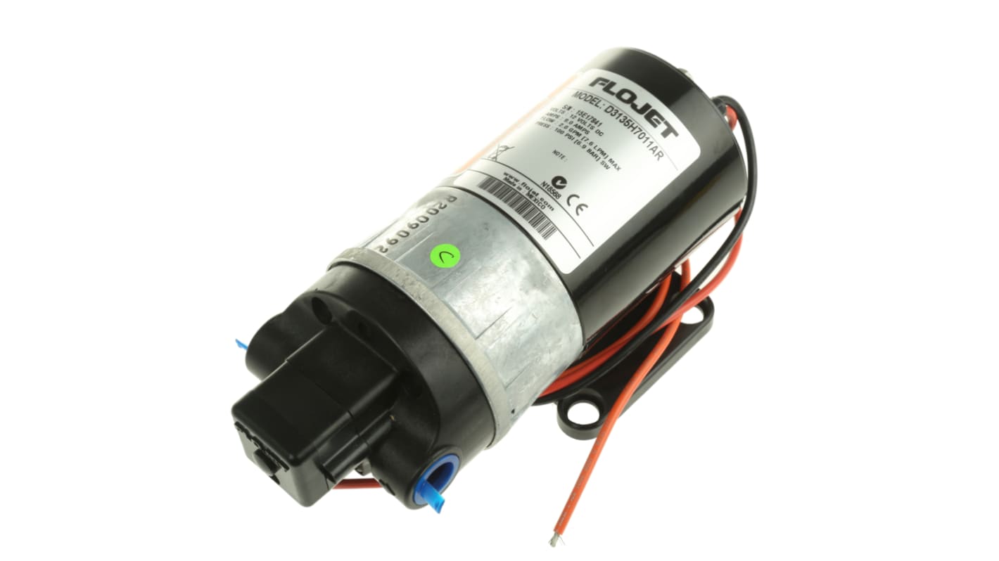Pompa di mandata positiva a membrana Xylem Flojet, funz. elettrico, 12 V, 8.1L/min, 7,1 bar