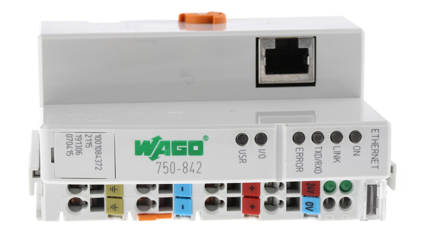 Controlador Wago 750, 64 entradas tipo Digital, 64 salidas, comunicación Ethernet, TCP/IP