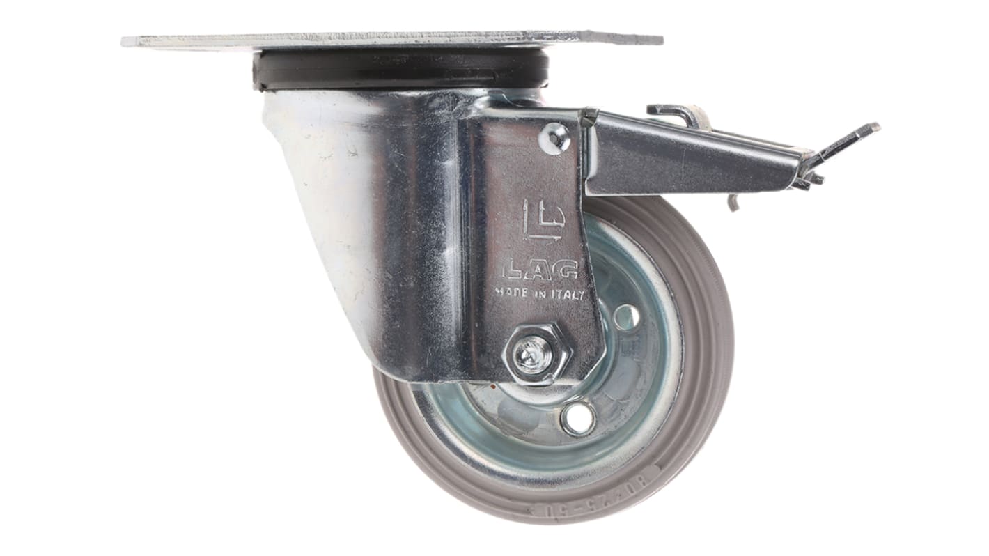 Rueda giratoria con freno LAG, Ø de rueda 80mm, para uso intermedio hasta 60kg